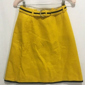 💥VTG Yellow Wippette Sportswear Wool Skirt S💥